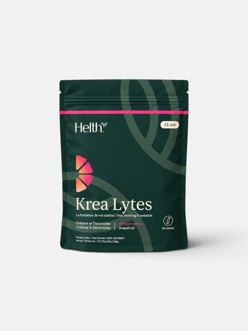 Krea Lytes Grapefruit pouch, creatine and electrolytes, 30 stick packs