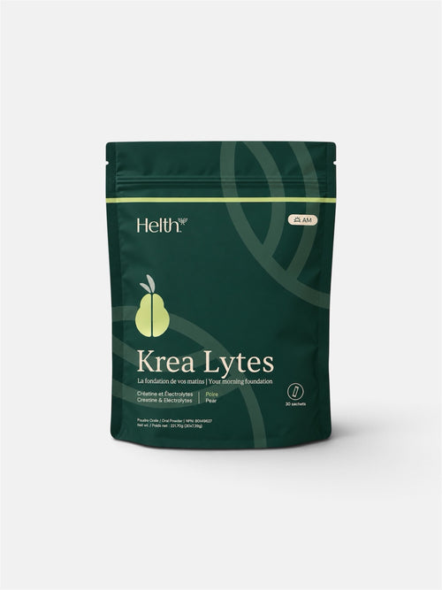 Krea Lytes Pear pouch, creatine and electrolytes, 30 stick packs